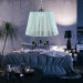 Magnolia Pendant Lamp Stone Chandelier Organza Turquoise Mint Blue Bedroom