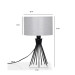 Large Size Lampshade With Metal Cage Body And Cylinder Fabric Headboard