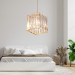 Metal Crystal Glass Pendant Chandelier And Lampshade Set