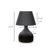 Classic Metal Lamp With A Gray Fabric Head