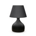 Milano Metal Body Lampshade Conical Anthracite Fabric Bedroom