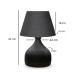 Milano Metal Body Lampshade Conical Anthracite Fabric Bedroom