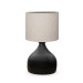 Milano Metal Body Lampshade Cream Melted Fabric Bedroom Living Room