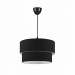 Black Fabric Two Tier Cake Chandelier Bedroom Living Room Pendant Lamp