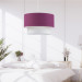 Single Pendant Lamp Purple Fabric Chandelier Bedroom Living Room Hallway Chandelier