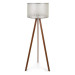 Wooden Three Legged Tripod Floor Lamp Cream Head Corner Lamp