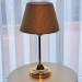 Gold Metal Leg Lampshade Wicker Covered Headboard Bedroom Lampshade