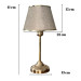 Metal Leg Lampshade Gold Fabric Headboard Bedroom Lampshade