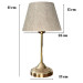 Gold Metal Stand Lampshade Fabric Headboard Bedroom Lampshade