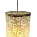 Single Pendant Lamp Chandelier Gold Color Cloud Pattern Cylinder Model