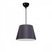 Single Conical Chandelier Made Of Gray Fabric