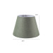Single Head Lamp, Green Fabric