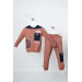 3 6 Years Old Boy Hooded Suit Tile