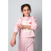 6 13 Years Old Young Life Printed Girl Double Suit Candy Pink