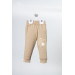 6 24 Months Crew Neck Boy Suit Beige