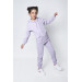 9 16 Years Old Hooded Tracksuit Set Purple