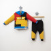 6 24 Months Baby Boy Hooded Double Set With Pockets Mustard