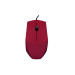 Red Usb Optical Wired Mouse With 1200 Dots Resolution