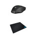 Usb Black 2.4Ghz Optical Wireless Mouse Gaming Mouse Pad