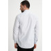 Varetta Mens White Checkered Long Sleeve Shirt With Pockets