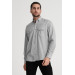 Varetta Mens Gray Double Pocket Long Sleeve Shirt