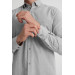 Varetta Mens Gray Classic Cut Long Sleeve Shirt With Pockets