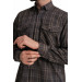Varetta Mens Brown Double Pocket Long Sleeve Shirt