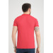 Varetta Mens Red Polo Neck Cotton Waffle Tshirt