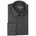 Varetta Mens Black Sanded Winter Classic Cut Collar Buttoned Shirt With Pockets