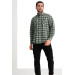 Varetta Mens Green Double Pocket Winter Checkered Shirt