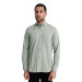 Varetta Mens Green Classic Cut Long Sleeve Shirt With Pockets