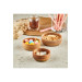 Set Of 3 Natural Wooden Snack And Presentation Bowl Natural Wood