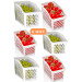 6 Pieces Refrigerator Organizer Set White