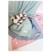 Organic Cotton Baby Blanket, Indigo Green, 90X100 Cm