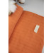 Organic Cotton Baby Blanket, Light Brown, 90X100 Cm