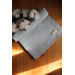 Light Blue Organic Cotton Muslin Blanket 90X100 Cm