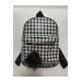 Womens Black And White Backpack