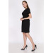 Elegant Dress Suitable For Breastfeeding With Black Bow