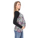 Black Floral Striped Maternity T Shirt