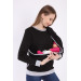 Luvmabelly Black Sweatshirt Baby Carrier