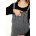 Winter Long Houndstooth Pattern Maternity Salopet Gray