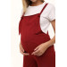 Claret Red Maternity Shorts Salopet