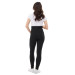 Black Maternity Leggings With Elastic Waist That Hugs The Body Luvmabelly