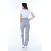 Adjustable Waist Maternity Daily Home Trousers Gray