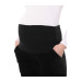 Adjustable Waist Winter Velvet Maternity Pants Black