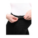 Adjustable Waist Winter Velvet Maternity Pants Black