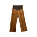 Adjustable Waist Winter Velvet Maternity Pants Camel