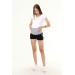 Black Maternity Sports Shorts