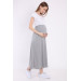 Adjustable Waist Maternity Skirt Gray