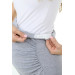 Adjustable Waist Maternity Skirt Gray
